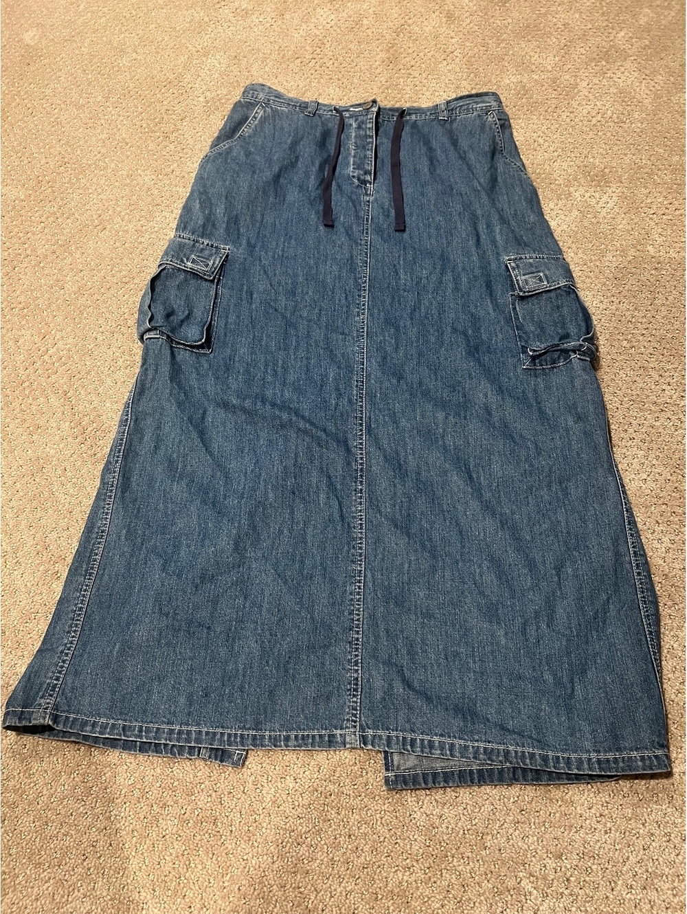 Vintage American Eagle Denim Maxi Skirt